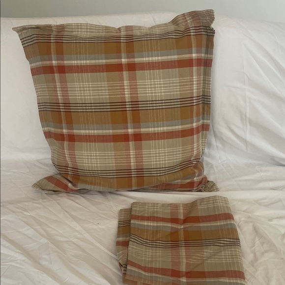 Pottery Barn throw plaid pillow covers (2) - Picture 1 of 3